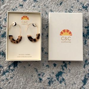 Tortoise shell earrings